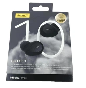 Jabra Elite 10 True Wireless Earbuds Noise cancelling Black NEW - Picture 1 of 3