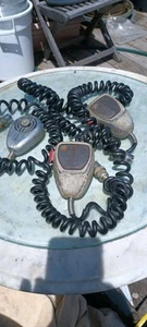 Lot Of 3 Vintage Motorola And Turner Police Radio Mic Microphones Tu580, Tu353a - Zdjęcie 1 z 9