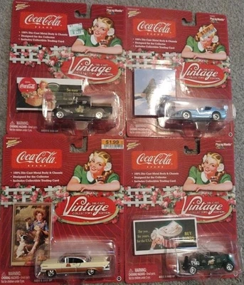 Lot 4 New Johnny Lightning Coca-Cola 1:64 Vintage Viper 32 Ford Highboy, Model A - Image 1 of 3
