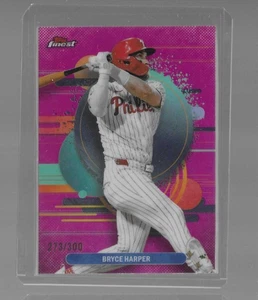 BRYCE HARPER 2025 Topps Finest MAGENTA REFRACTOR /300 "Uncommon" #115 - Picture 1 of 2