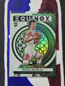 Matas Buzelis RC- Green /25 Equinox- 2024-25 Panini Obsidian NBA- Bulls Rookie - Picture 1 of 2