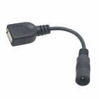 USB 2.0 A Female to 5.5x2.1mm Female DC Power Supply Extension Cord Cable 10cm