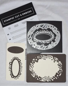 Stampin Up Cut & Emboss Dies, Petal Labels Dies, Qty.3 in Set - Picture 1 of 2