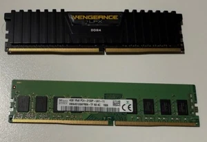Corsair Vengeance LPX Black & SKhynix 8GB (4GB x 2) DDR4 RAM Memory - Picture 1 of 2