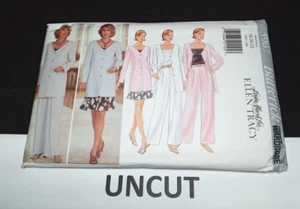 BUTTERICK ELLEN TRACY Sewing Pattern 3907 Size 18-22 Jacket Skirt Pants Camisole - Picture 1 of 8