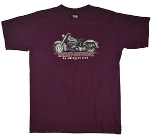 Vintage Harley-Davidson Motorcycle T-Shirt Size L Holoubek Graphic Single Stitch - Picture 1 of 12