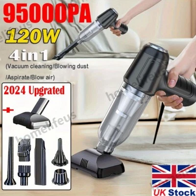 Powerful Car Vacuum Cleaner Cordless Wet/Dry Strong Suction Handheld 95000PA UK - Image 1 of 4