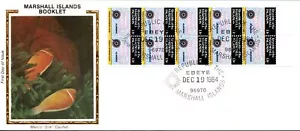 Marshall Islands FDC 1984 - 10x13c Stamps - Marshall Islands Booklet - F29912 - Picture 1 of 2