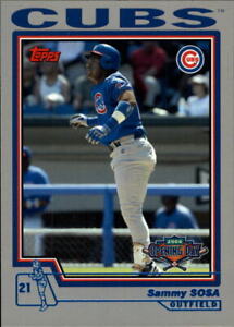 2004 Topps Opening Day Chicago Cubs Baseball Card #143 Sammy Sosa