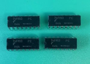 LOTTO DI 4 CONTATORE BINARIO FAIRCHILD 74F193PC 4BIT UP/DOWN PDIP16 - Foto 1 di 4