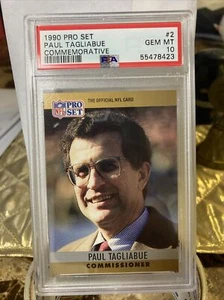 1990 PRO SET CONMEMORATIVO #2 PAUL TAGLIABUE RC HOF PSA 10 RARO POP 29 HOF 2021 - Imagen 1 de 3