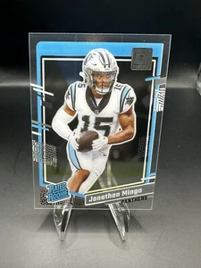 Clearly Donruss Jonathan Mingo 2023 radiocontrol clasificación base novato #69 Carolina Panthers - Imagen 1 de 2