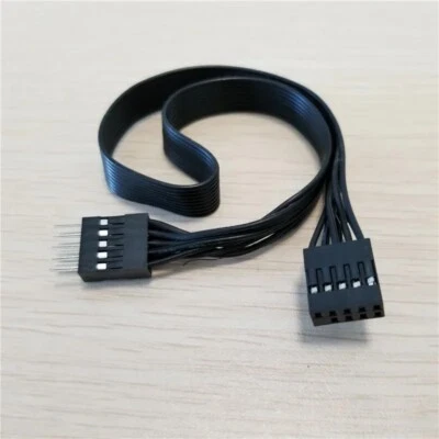 PC computer motherboard USB 9pin 9p Male to Female extension data cable 30cm - Image 1 of 4