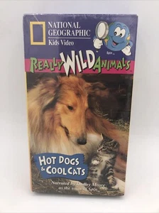 National Geographic Kids Really Wild Animals Hot Dogs and Cool Cats VHS 1995 - Imagen 1 de 5