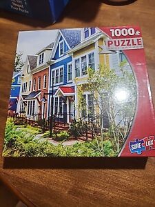 Townhouses*New*1000 Pc Puzzle* SureLox* 27” X 19” Factory Sealed 