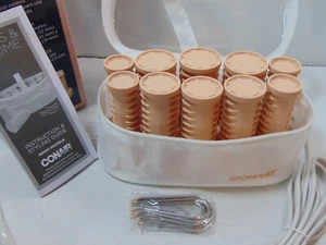 Conair Waves and Volume Compact Hot Rollers & Metal Clips Includes Bag 10 AsstSz - Picture 1 of 10