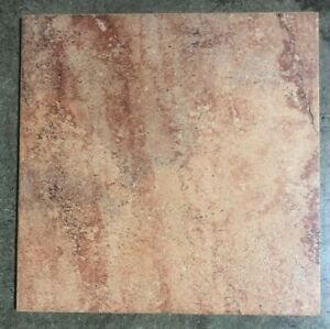 Magma Red Ceramic 12x12 Tile Floor Hall Office Wall Kitchen (1 Tile) T-78