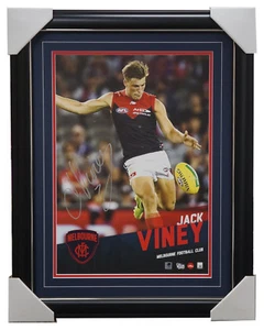 Jack Viney Signed Melbourne Demons Official AFL Vertiramic Print Framed AFLPA - Picture 1 of 1