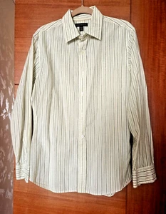Neu Banana Republic Herren Langarm gelb gestreiftes Hemd 100% Baumwolle, Gr. M - Bild 1 von 6