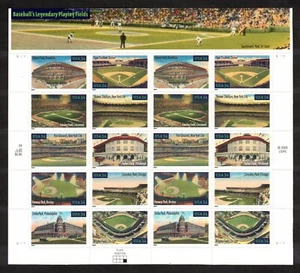 Panel de 20 campos de juego legendarios Scott #3519a 34c, como nuevo NH - Imagen 1 de 2