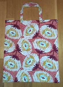 Stofftasche Einkaufstasche Stoffbeutel Handmade * altrosa Blumen / Blüten - Bild 1 von 1