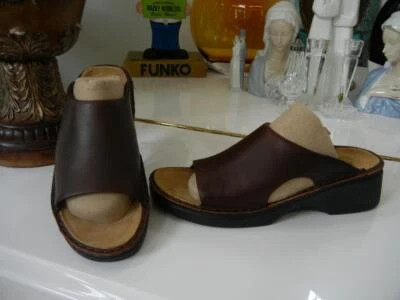 NOVAS SANDÁLIAS SLIP-ON DE COURO MARROM BÚFALO NAOT ROME TAMANHO 42 L11 - Imagem 1 de 4