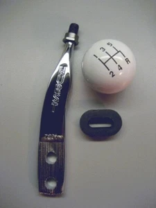 HURST Chrome Stick + Shift Knob - retrofit for 2005-2010 Mustang Steeda shifter - Picture 1 of 3