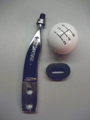 Palanca de cambios HURST cromada + perilla de cambio - adaptación para palanca de cambios Mustang Steeda 2005-2010 Foto 1 de 3