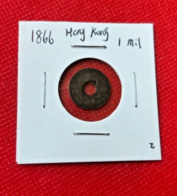 MONEDA DE UNA MIL HONG KONG 1866 - ¡BONITA MONEDA MUNDIAL!!! Foto 1 de 2
