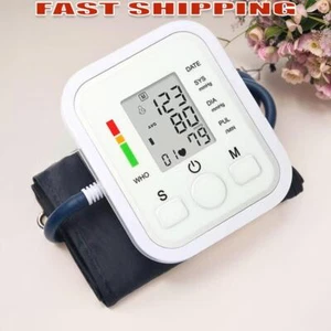 Blood Pressure Monitor with Adjustable Cuff Heart Rate Pulse Meter for Home Use - Picture 1 of 10