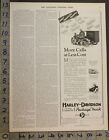 1928 Motorcycle Harley Davidson Sidecar Package Truck Courier Ad 28112