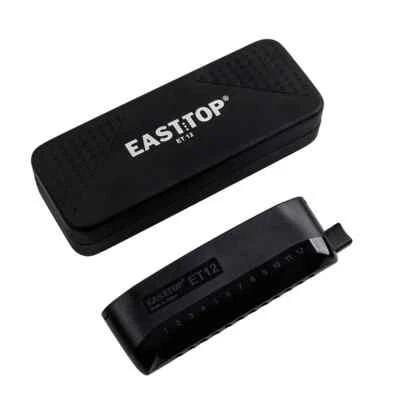 EASTTOP Chromatic Harmonica ET12 ABS Plastic Cover Plate 12Hole Harp Mouth Organ - Image 1 of 4