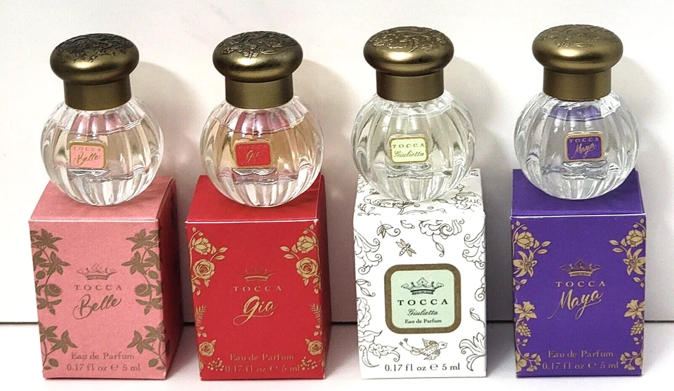 TOCCA Eau De Parfum 0.17 OZ Mini Splash ELIGE AROMA: Belle, Gia, Giulietta, Maya Foto 1 de 2