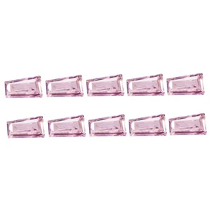 0.17 Ct  [10 Pcs Lot]  Baguette 1.9 x 1.5 MM Intense Purple Pink Pink Diamond - Foto 1 di 5