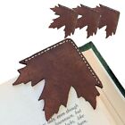 Handmade Maple Leaf Leather Bookmarks Portable Page Holder  Book Lovers