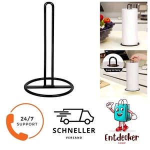 Küchenrollenhalter stehend für Standard- und Großrollen Schwarz - Bild 1 von 1