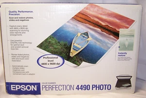 Epson Perfection 4490 Photo Color Scanner, Design, Photography. NEW IN BOX!!! - Picture 1 of 13