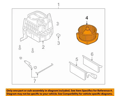 Motor de soprador HVAC dianteiro usado serve: 2003 Mitsubishi Montero esportivo dianteiro Gra - Imagem 1 de 3