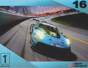 2020 Wright Motorsports Porsche 911 GT3 R GTD Rolex 24 IMSA WTSC postcard - Picture 1 of 2