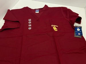 USC Trojans Scrubs V Neck Top XL Officially Licensed NEW - Picture 1 of 6