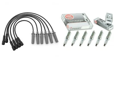Juego de 6 bujías NGK y juego de cables de bujía para Chrysler Dodge 3,3 L 3,8 L Foto 1 de 3