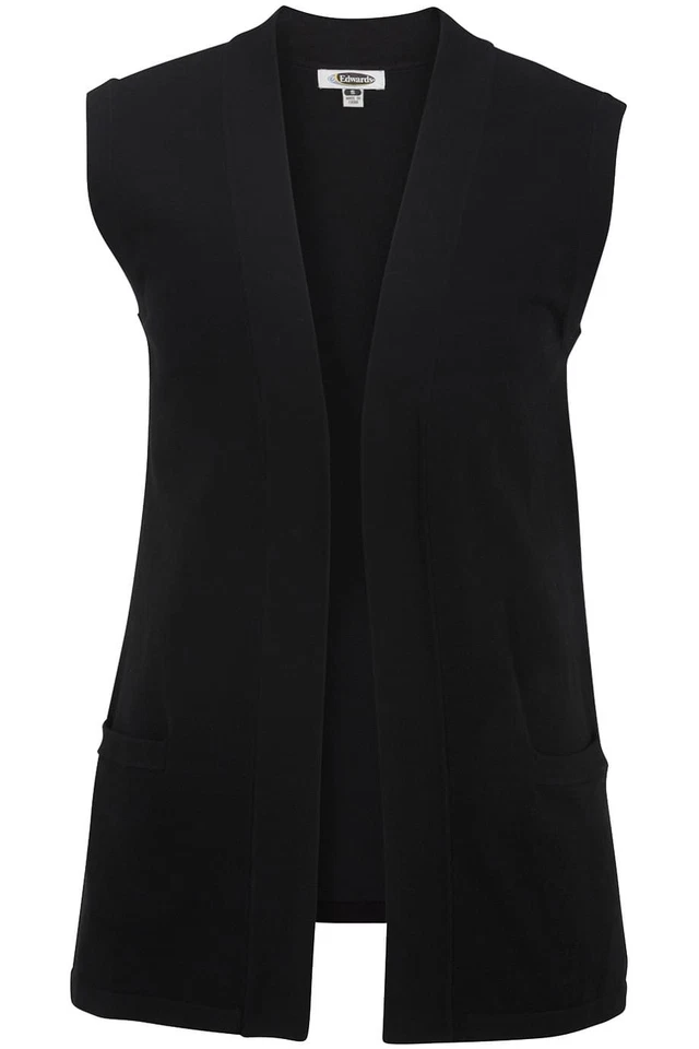 Edwards Womens Open Cardigan Sweater Vest - 7026 FREE SHIPPING! - Image 1 of 1