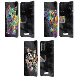 OFFICIAL P.D. MORENO ANIMALS II LEATHER BOOK WALLET CASE FOR SAMSUNG PHONES 1 - Picture 1 of 9