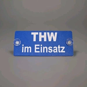 „THW im Einsatz“ Schild für PKW - Bild 1 von 1