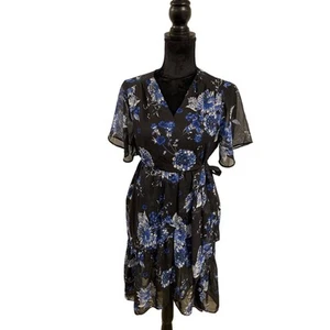 International Concepts INC Sommer Blumen Faux Wickelkleid Gr. XS NEU - Bild 1 von 5