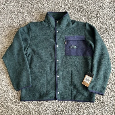 $155 Nuevo con Etiquetas The North Face Para Hombre 3XL Sherpa Abrigo Abotonado Chaqueta Verde Escarabajo Foto 1 de 4