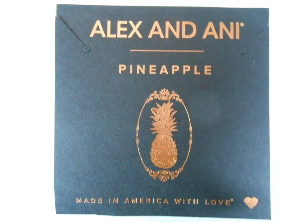 Alex and Ani Pineapple III Bangle Bracelet RAFEALIAN Gold Size Expandable