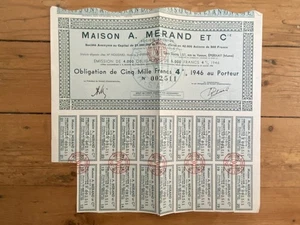 MAISON A. MERAND & Cie , Champagne (EPERNAY 51) (K) - Picture 1 of 1