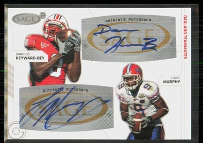 2009 SAGE Squared Dual Darrius Heyward Bey/Louis Murphy Rookie Auto #SA-41 - Image 1 of 2