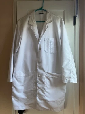 Abrigo de laboratorio blanco abotonado Anatomy by Barco Signature gris para mujer XS de longitud media Foto 1 de 2
